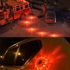 Magnetic LED Car Road Flares Emergency Lights Roadside Warning Car Safety Beacon Flashing Disc Flare Kit with Magnetic Base