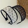 Soft Fabric Mesh Headband Non-Slip Design Wide Headband Versatile Hair Hoop  Travel Use