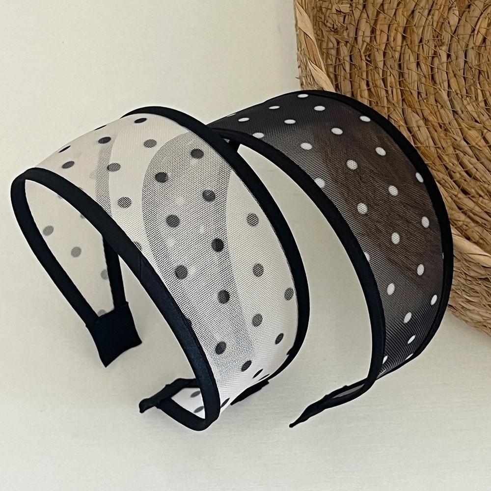 Soft Fabric Mesh Headband Non-Slip Design Wide Headband Versatile Hair Hoop Travel Use