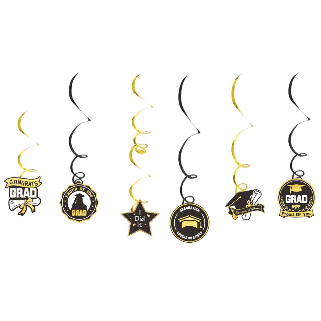 Graduation Season School Classroom Decoration Spiral Pendant Doctor Hat Medal Book Volume Spiral Pendant Customization