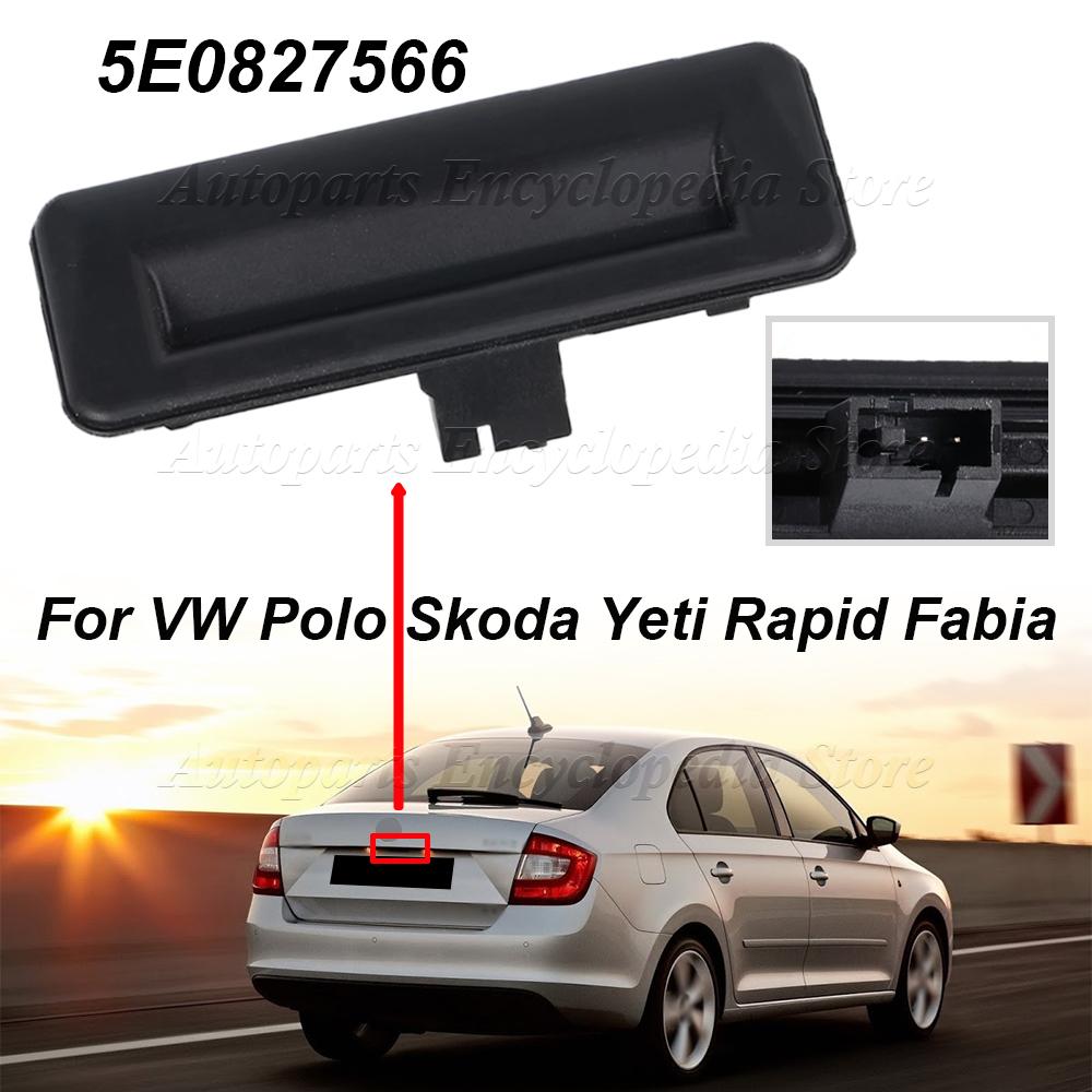 Для VW Polo Skoda Yeti Rapid Fabia Octavia Superb Roomster 5E0827566 Ручка задней двери автомобиля Переключатель открытия багажника