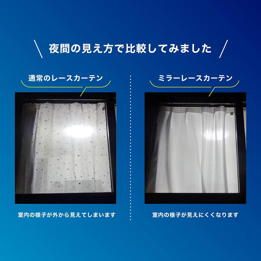 Specialty Hard To See from Outside Mirror Lace Curtain 100cm X Length 193cm Set of 18 Sizes Image Heat Thermal UV Cold Heat for Single Living [Curtain