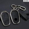 Чехол-брелок для автомобильного ключа из цинкового сплава + кожи, защитный корпус, брелок для Ssang Yong G4 Rexton, аксессуары для стайлинга автоключей