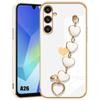 Protective Case - BOOLING - Samsung Galaxy A26 5G - Shockproof Silicone - Heart Bracelet - White