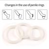 Cock Rings 3PCS Flash In The Night Lock Durable Silicone Penis Ring Sex Toys for Men Male Delay Ejaculation Scrotum Lock Ring