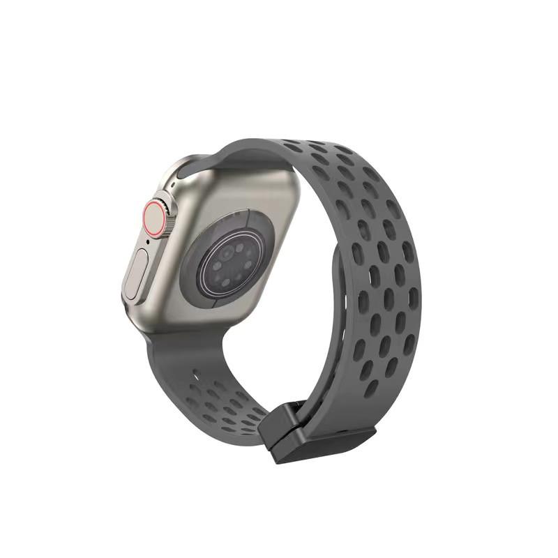 Силиконовый ремешок для часов для Apple Watch Band 49 мм 44 мм 40 мм 45/41 мм 42 мм 38 мм Дышащий ремешок iWatch Series Ultra Браслет Ремешок