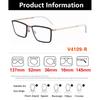 Norway V4109-R Men Business Square Ultralight Titanium Glasses Frames Women Screwless Eyeglasses High Quality Handmade Spectacle