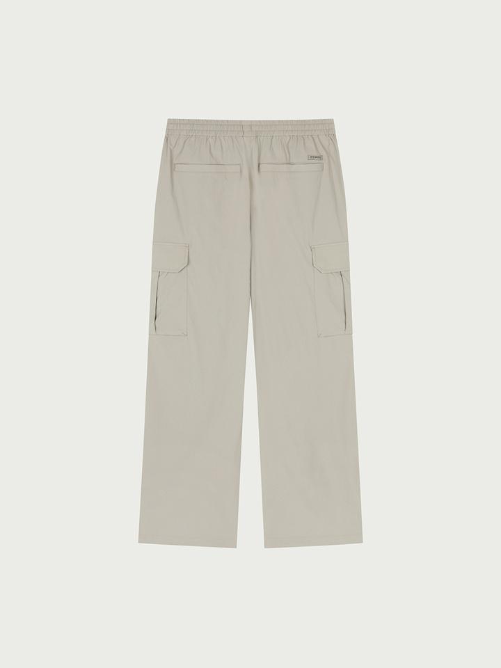 HANGTEN Unisex Stretch Cargo Wide Pants_130(10570-050-401-41)