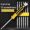 Multi-Functional Screwdriver Set with Triangle, Plum Blossom, U-Shaped, and Cross Heads for Household Use