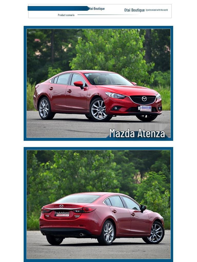 Otai Headlight Trim Bright Strip for Mazda Atenza Eyebrow Decoration