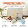 Kids Play Tent Kids Tent for 1-5 Years Old Toddler Tent with Mat and Lamp