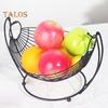 Nordic Creative Fruit Basket Stylish Snack Elegant Iron Design Personality Storage Fruit Basket for Home