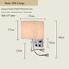 USB Charging European Style LED Wall Lamp for Indoor Use - Ideal for Hotels and Bedrooms