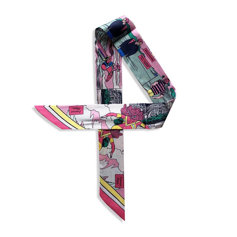 2024 Silk Twilly Scarf: Stylish Ribbon for Bag Handles & Hair