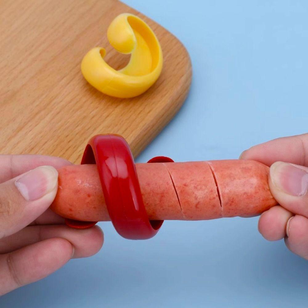 2pcs Labor-saving Hot Dog Slicer Spiral Hot Dog Mold Barbecue Tools Sausage Cutter Vegetable
