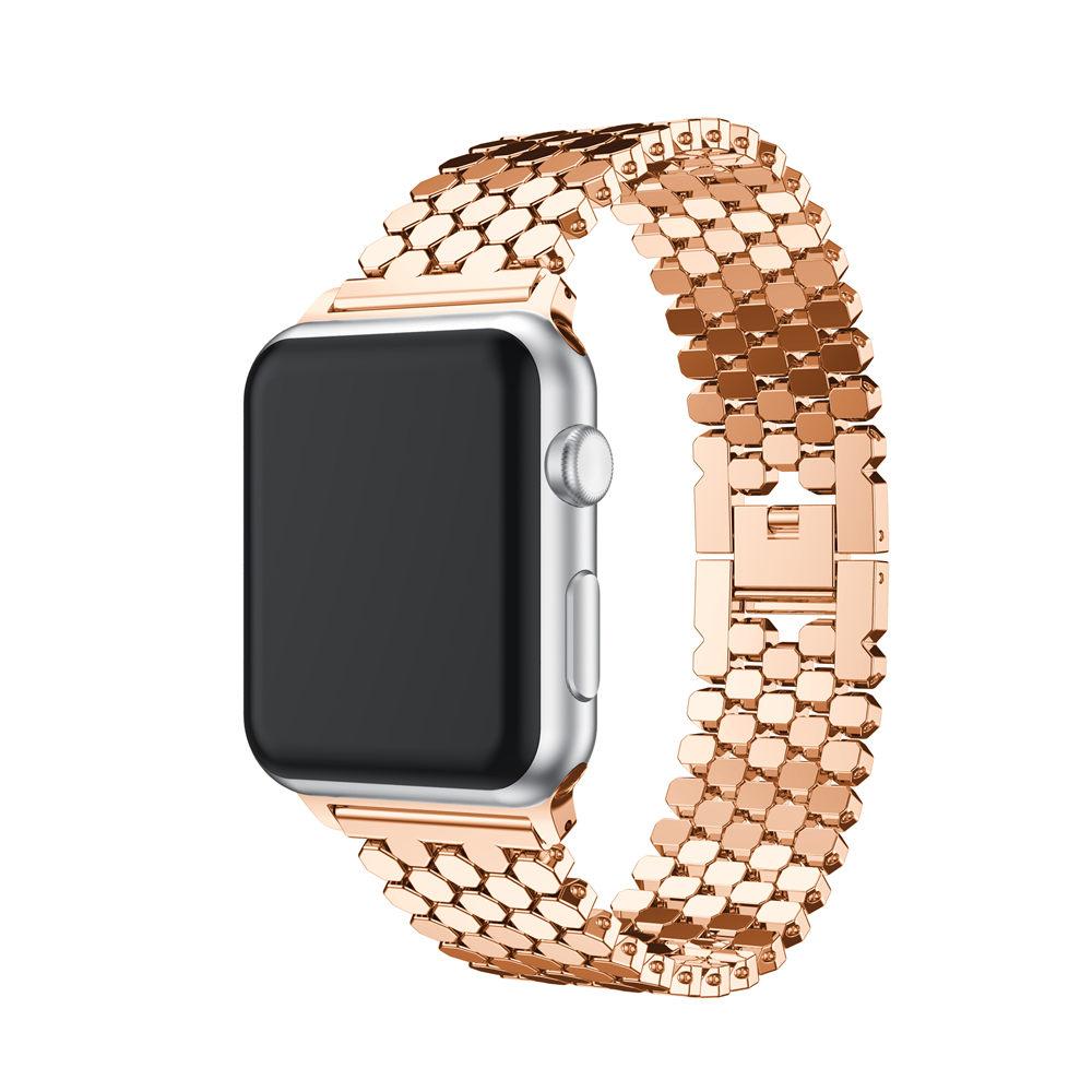 Роскошный стальной ремешок-браслет для Apple Watch, ремешок 45 мм, 41 мм, 44 мм, 40 мм, 42 мм, 38 мм, для серии iwatch 7, 6 SE, 5, 4, 3, 2, 1, металлический ремешок для часов на запястье