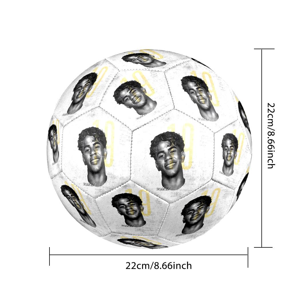 Yamal Soccer Ball Size 5 Football Machine Sewn Indoor/Outdoor Training and Matches Surprise Collection Gift