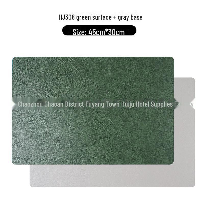 Двусторонние кожаные плейсматы в скандинавском стиле: Нескользящие, водонепроницаемые, теплоизоляционные подкладки для столов дома и в отеле