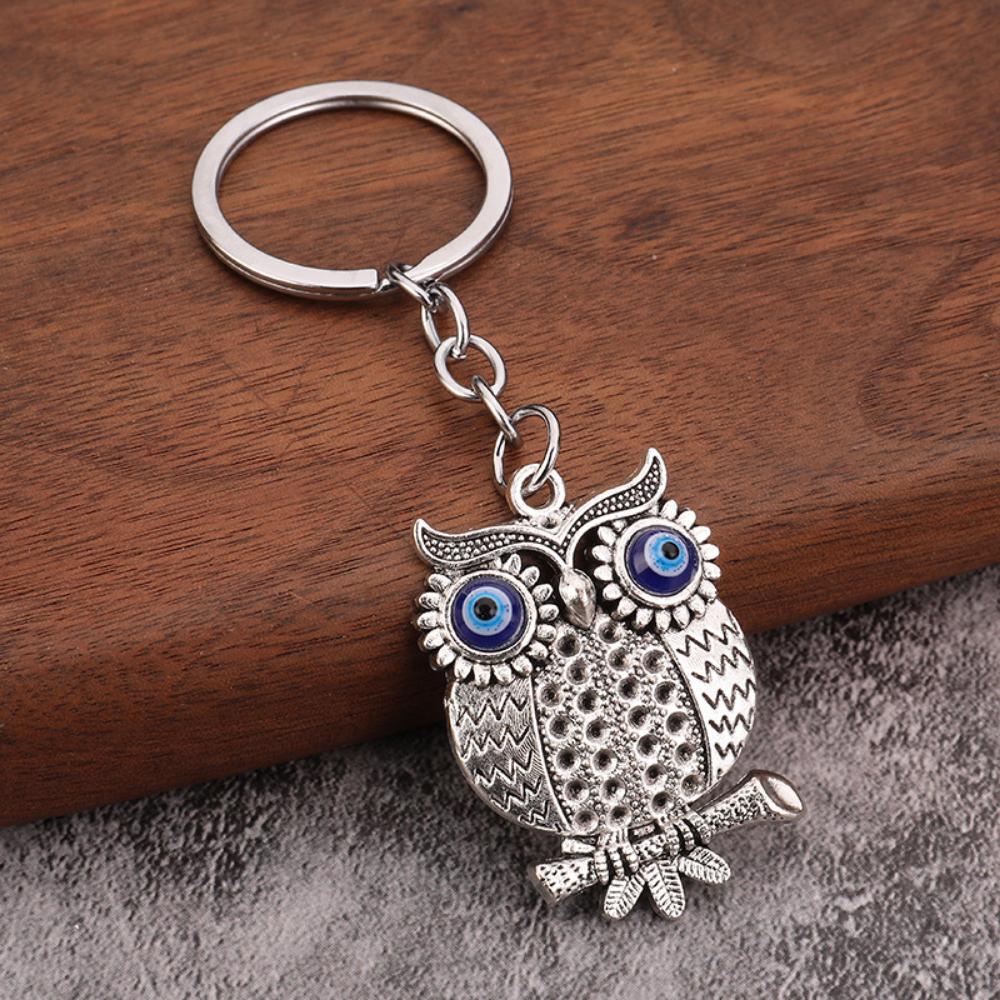 Экологичный сплав синий глаз совы дьявольский глаз ретро аксессуары кулон брелок