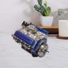 Модель двигателя V8 из смолы, статуэтка двигателя V8 Small-Block, миниатюрная фигурка двигателя V8, коллекционный подарок для взрослых автолюбителей