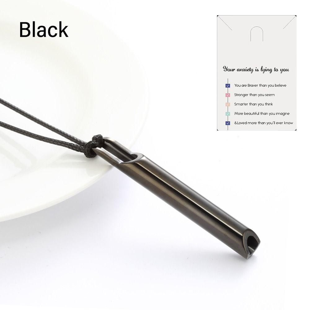 Ожерелье из нержавеющей стали Mindful Anapana для дыхания, облегчение тревоги, ожерелье Daliy Wear