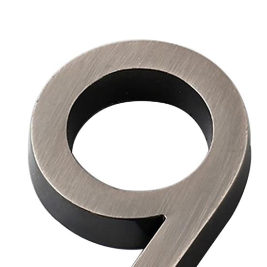 Пластина с цифровым покрытием, твердый АБС-пластик, гальваника, номер дверной таблички