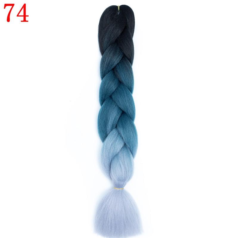 Ombre Synthetic Braiding Hair 88Color Available Crochet Hair Extensions Jumbo Braids Hairstyles