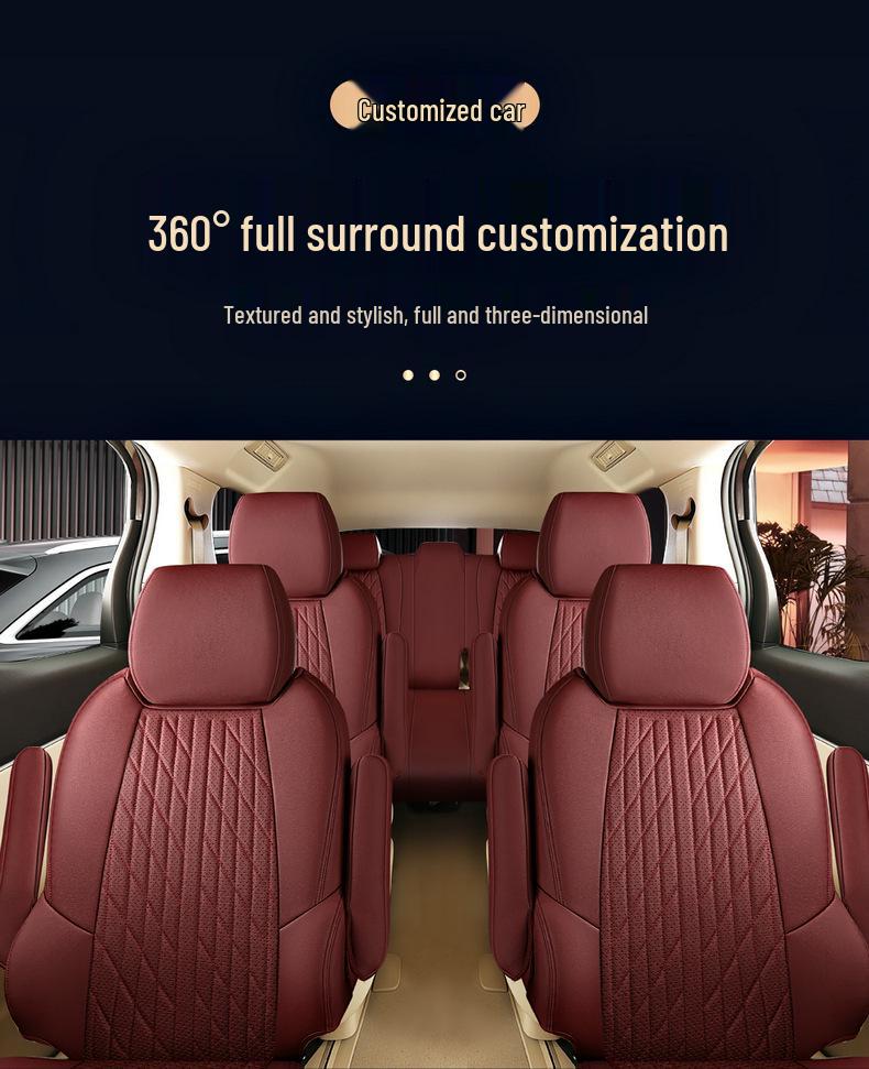 Buick Landzun GL8 Seven-Seat Leather Car Seat Cushion - All-Season Upholstery