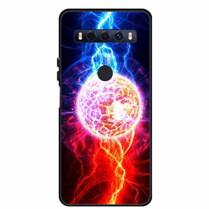 Для чехла TCL 10 SE 10SE Coque Черный ТПУ Силикон Мягкая задняя крышка Чехлы Для телефона TCL 10 SE 6.52" Funda Сумка Защитный чехол