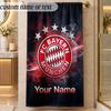 Beach TowelBayern Munich Custom Name Text Personalized Soft Towel for Beach Pool Indoor Home Decor Gift