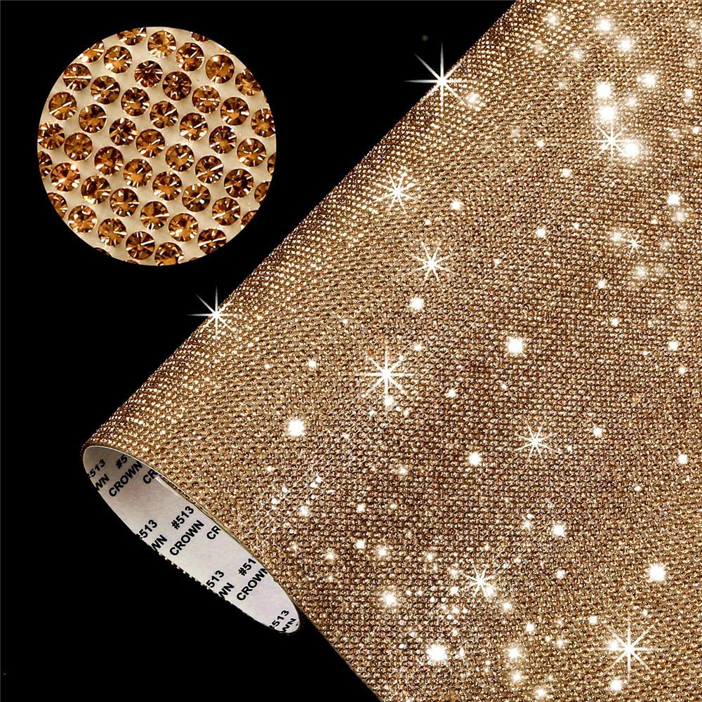 Car Decoration Home Decor Gifts Rhinestone Sheet Crystal Sticker Bling Paster Glitter Trim Applique