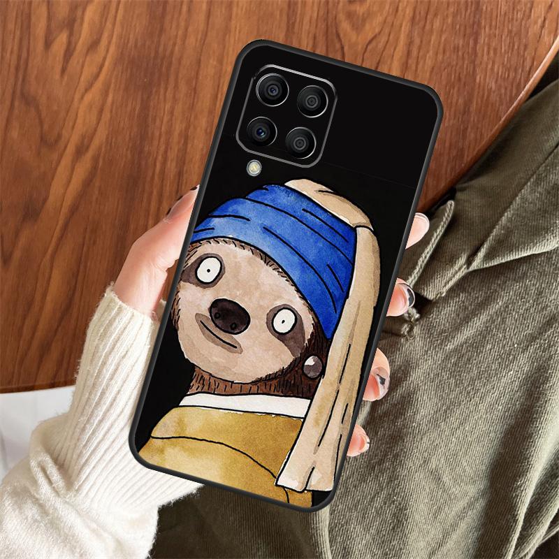 Funny Sloth Case For Samsung Galaxy M13 M33 M53 M15 M35 M55 M06 M16 M36 M56 M31 M12 M32 M52 M14 M34 M54