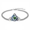 Zircon Accent Celtic Witch's Knot Bracelet Adjustable Chain Wrist Jewelry  Office
