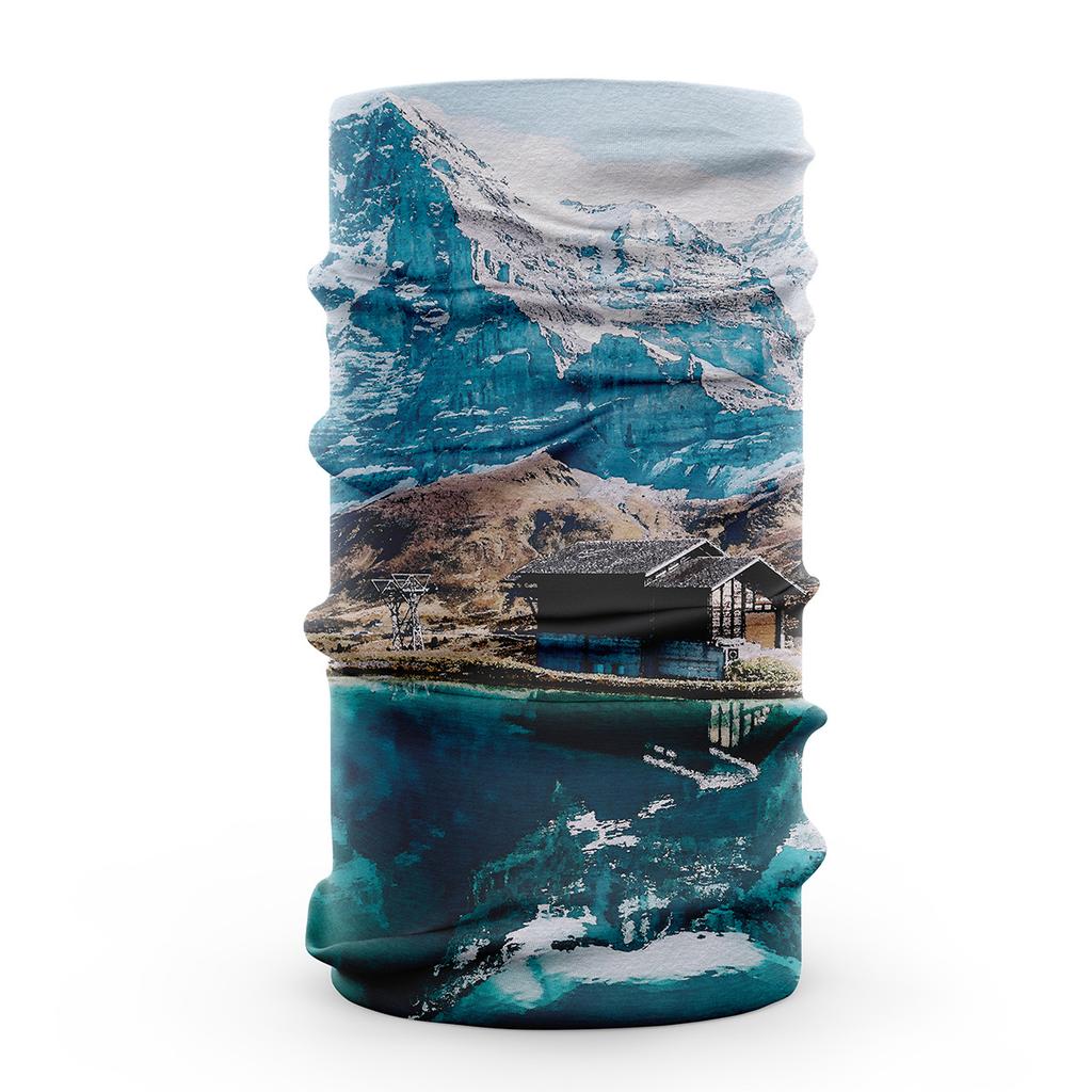 3D Visual Effects Smoother Ice Silk Fabric Face Bandana Scarf Dustproof Neck Gaiter Breathable Unisex Hiking Cycling Headwear