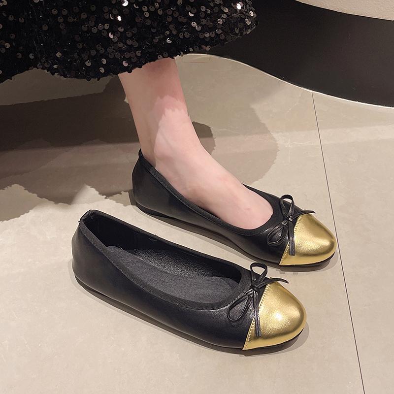 Fashion Butterfly-knot Women Loafer Shoes Fashion Shallow Slip On Ladies Comfort Soft Sole Flats 2024 Spring Women's Comfort Shoes