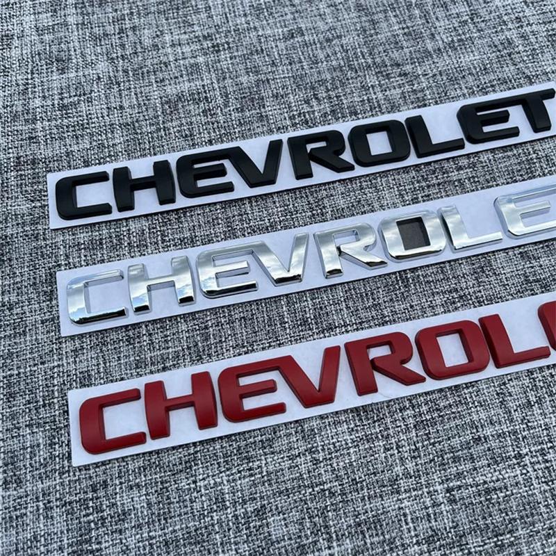19.7x1.8cm 1Pcs 3D Chevrolet ABS Car Rear Letter Rear Bumper Tail Door Trunk Sticker Car Rear Emblem Sticker Styling Accessories
