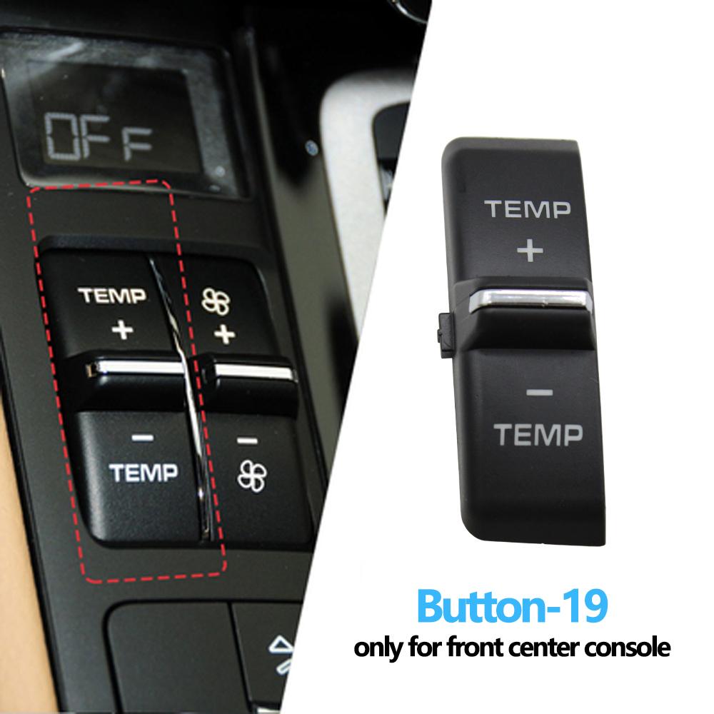 Передняя консоль, кондиционер, температура вентиляции, объем кнопки переменного тока, колпачки для Porsche Cayenne 7P5 Panamera 970 Macan