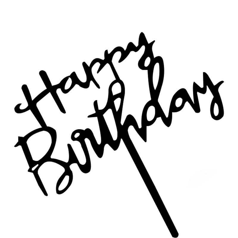 Acrylic Cake Topper - Happy Birthday Mom & Dad, Mother's/Father's Day Decoration