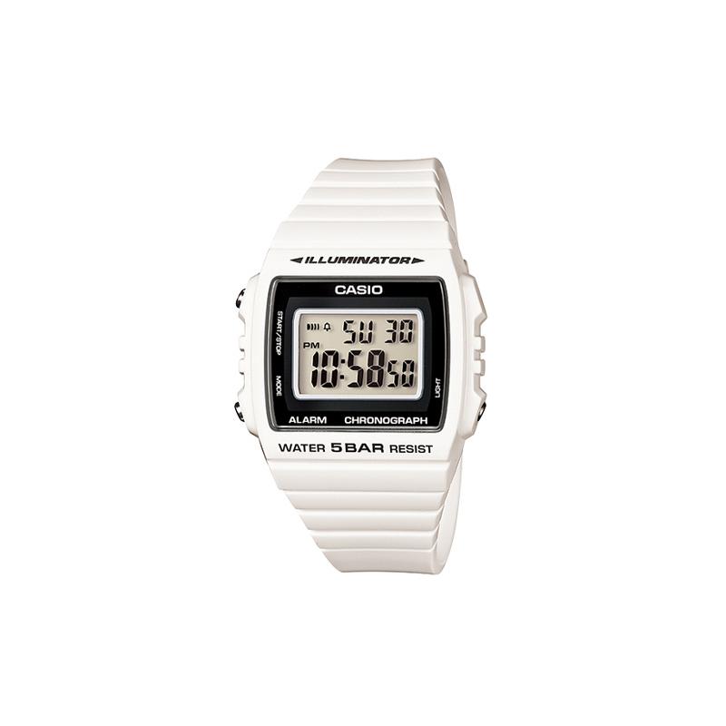 Casio Серия STANDARD, ретро маленькие квадратные часы, модные водонепроницаемые электронные часы, кварцевый механизм, полимерный ремешок, японские и корейские W-215H-7A