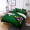 Billiards Duvet Cover Black 8 Ball with Fire Sports Games Theme Billiard Ball Bedding for Boys Girls Teens Bedroom Decorations
