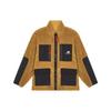 Velvet Jackets Men's Brown Stand Collar Thickened Fleece Lined (Unisex) Velvet Jackets AMJ21349 INC