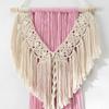 Ручная работа, плетеная макраме, настенное украшение в стиле бохо, декор для стен в стиле макраме, кисточка, богемный настенный декор для спальни, гостиной, ванной, детской комнаты