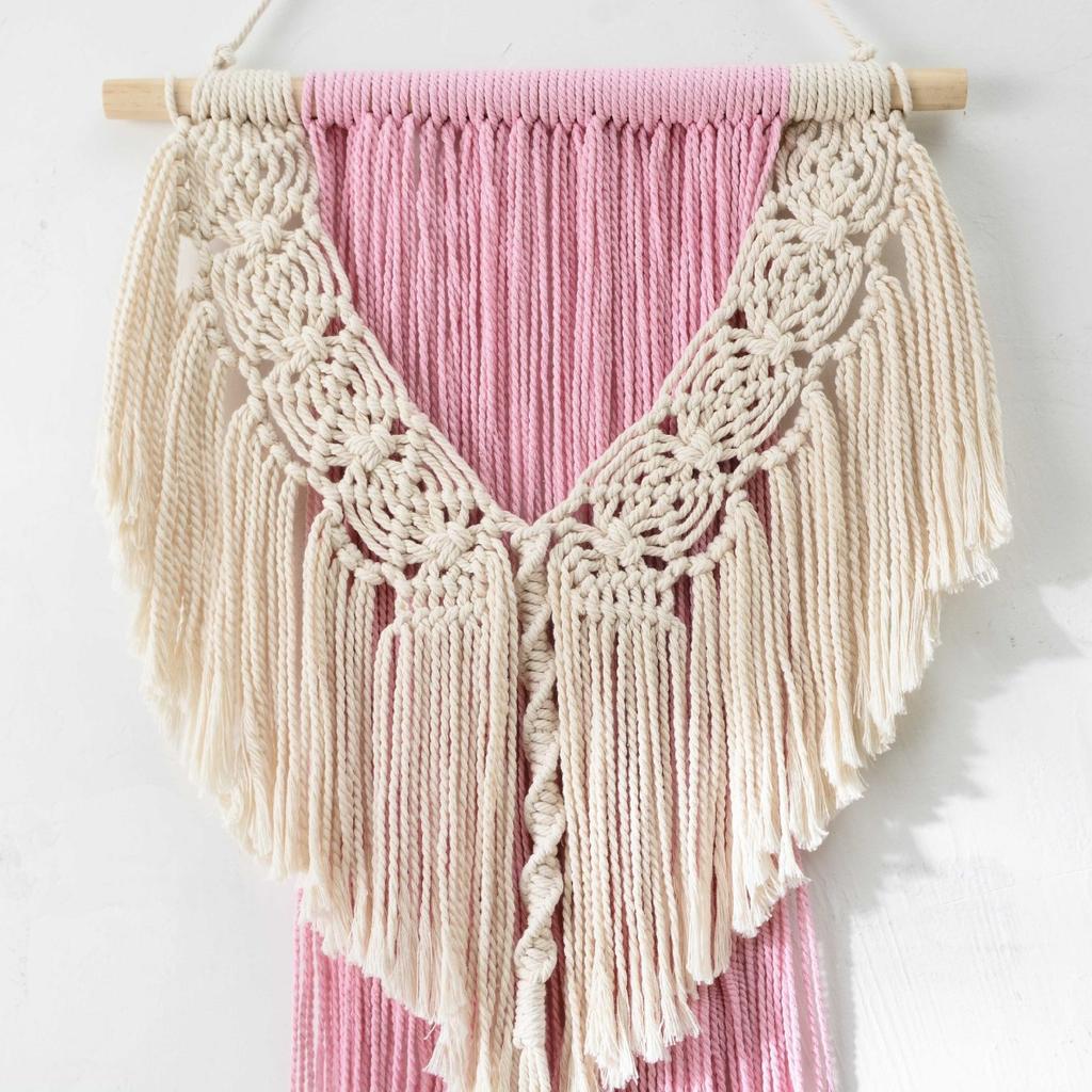 Ручная работа, плетеная макраме, настенное украшение в стиле бохо, декор для стен в стиле макраме, кисточка, богемный настенный декор для спальни, гостиной, ванной, детской комнаты