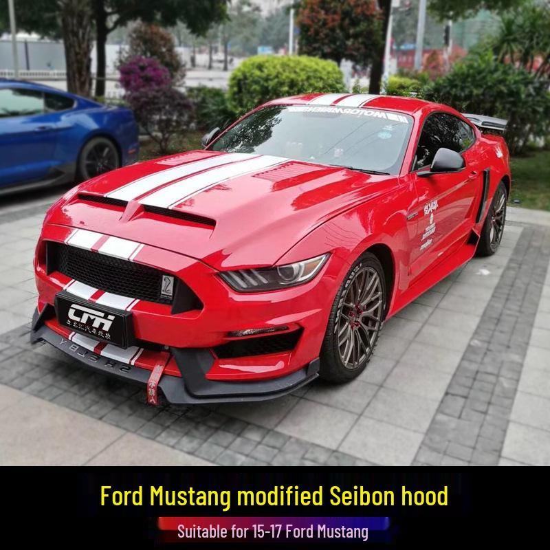 15-17 Ford Mustang Cervini Vented Cooling Hood for Modified Models