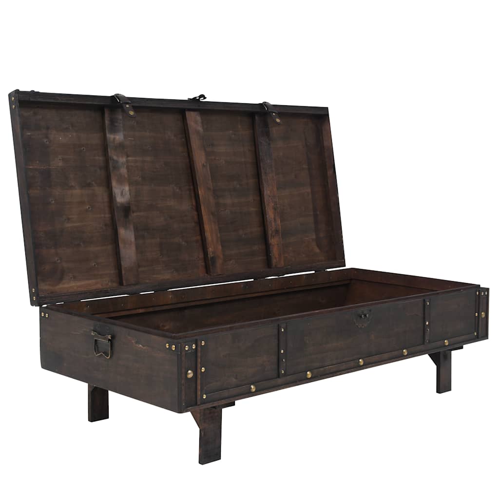 Coffee Table Plywood Vintage Style 120 x 55 x 35 cm