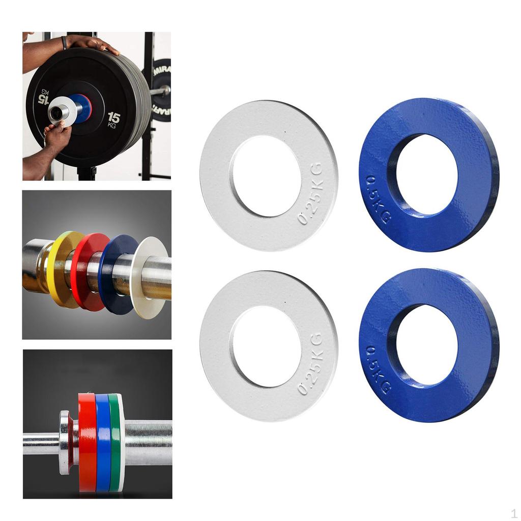 4Pcs Standard Fractional Change Low Weights Discs Fraction Plate Incremental Micro for