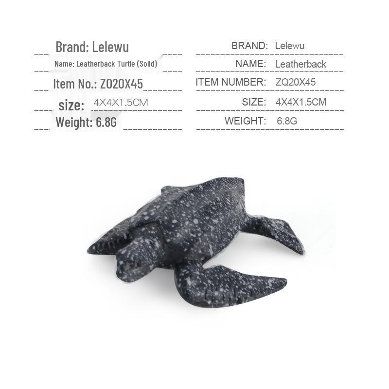 Children's Marine Animal Model Set: Mini Whale, Shark, Dolphin, Turtle, Sea Lion