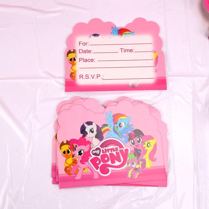 Украшения для дня рождения My Little Pony из картона для детских праздников