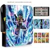 400/900pcs  Freeza Card Zipper Binder Book Folder Anime Son Goku Vegeta PU Zipper Cards Collection Album Toy Gift