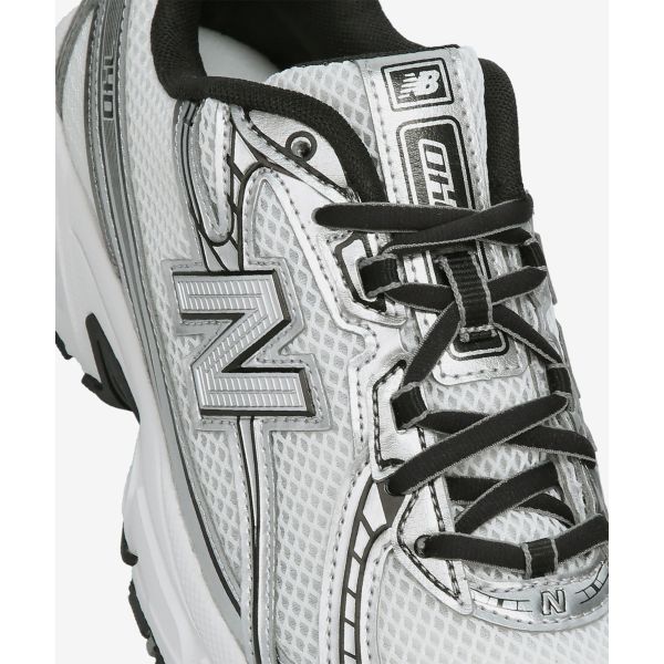 New Balance NB 740 Искусственный мех Ретро Минималистичный Мода Универсальные Папины кроссовки Унисекс кроссовки Белый Серебристый U7401P5